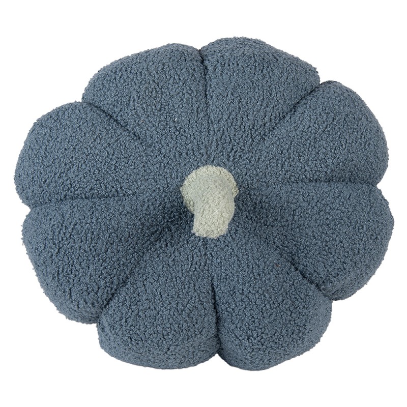 Clayre & Eef Dekoration Kürbis Ø 20x14 cm Blau Polyester