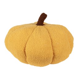 Clayre & Eef Dekoration Kürbis Ø 35x22 cm Gelb Polyester