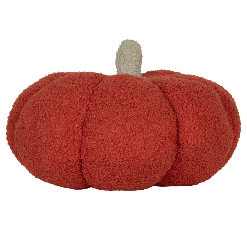 Clayre & Eef Dekoration Kürbis Ø 30x18 cm Rot Polyester