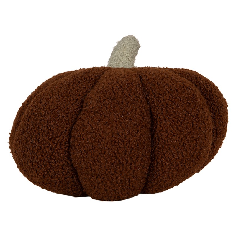 Clayre & Eef Dekoration Kürbis Ø 20x14 cm Braun Polyester