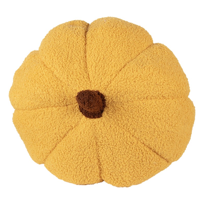 Clayre & Eef Dekoration Kürbis Ø 30x18 cm Gelb Polyester