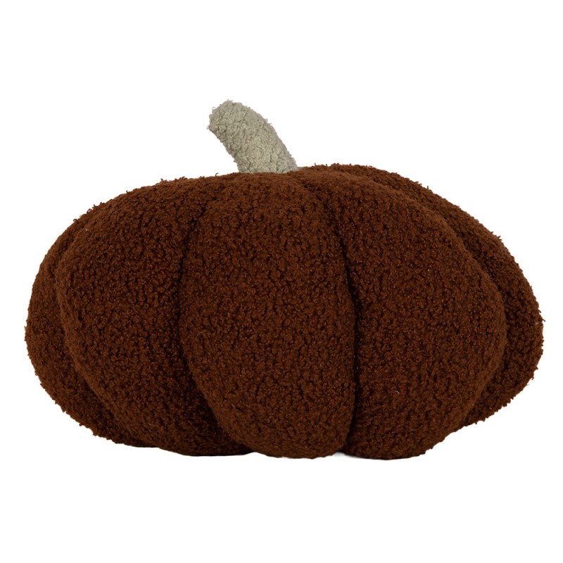 Clayre & Eef Dekoration Kürbis Ø 30x18 cm Braun Polyester