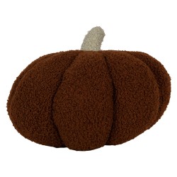 Clayre & Eef Dekoration Kürbis Ø 30x18 cm Braun Polyester