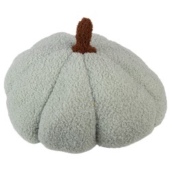 Clayre & Eef Dekoration Kürbis Ø 20x14 cm Grün Polyester