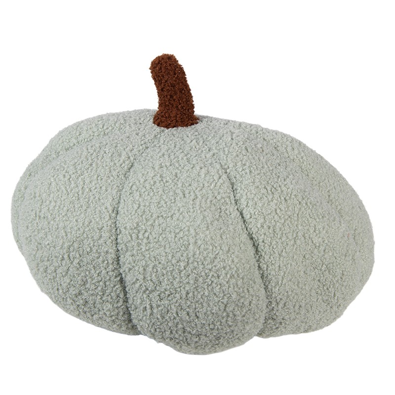 Clayre & Eef Dekoration Kürbis Ø 20x14 cm Grün Polyester