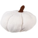 Clayre & Eef Dekoration Kürbis Ø 35x22 cm Weiß Polyester