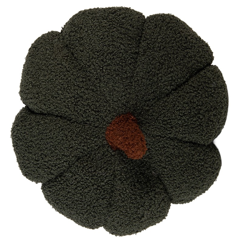 Clayre & Eef Dekoration Kürbis Ø 20x14 cm Grün Polyester