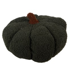 Clayre & Eef Dekoration Kürbis Ø 30x18 cm Grün Polyester