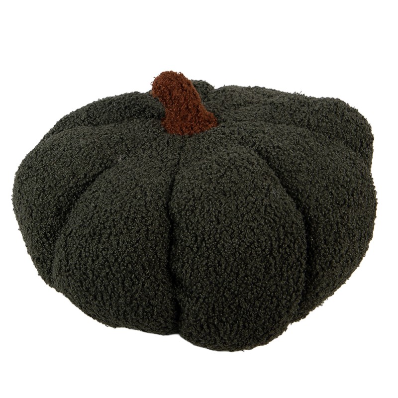 Clayre & Eef Dekoration Kürbis Ø 30x18 cm Grün Polyester