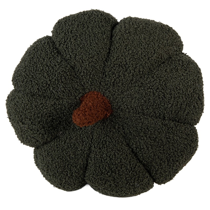 Clayre & Eef Dekoration Kürbis Ø 30x18 cm Grün Polyester