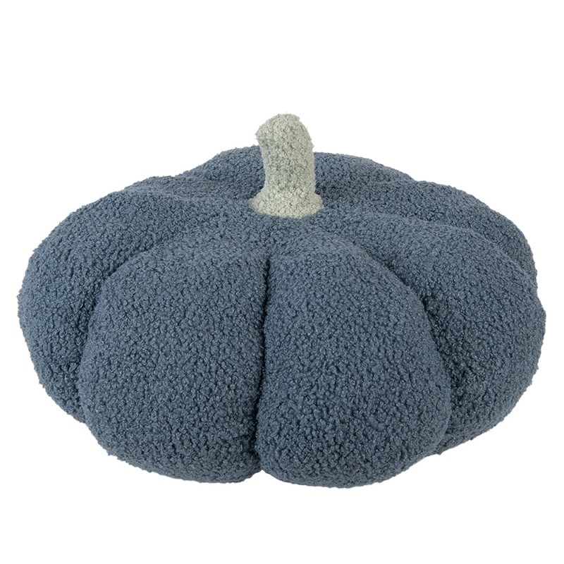 Clayre & Eef Dekoration Kürbis Ø 35x22 cm Blau Polyester