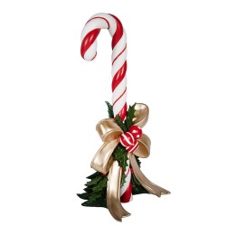 Clayre & Eef Christmas Decoration Figurine Candy Cane 44x36x91 cm Red Plastic
