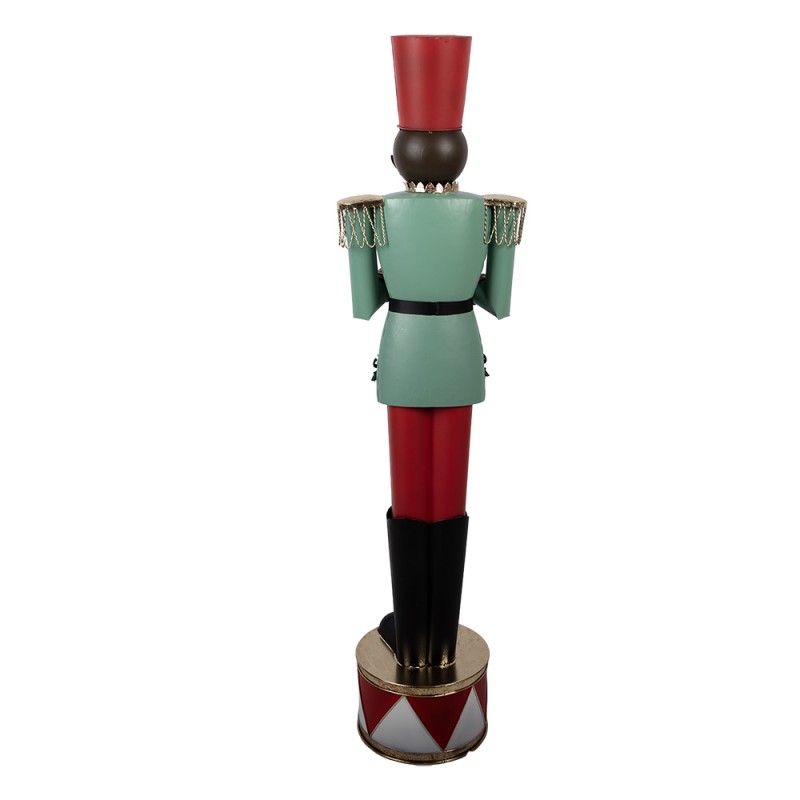 Clayre & Eef Weihnachtsdekorationsfigur Nussknacker 33x27x121 cm Grün Metall