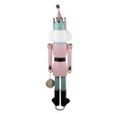 Clayre & Eef Christmas Decoration Figurine Nutcracker 41x34x174 cm Pink Metal