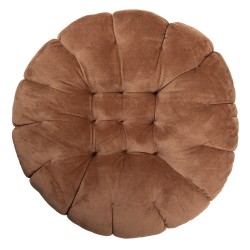 Clayre & Eef Sierkussen Ø 40x10 cm Bruin Polyester