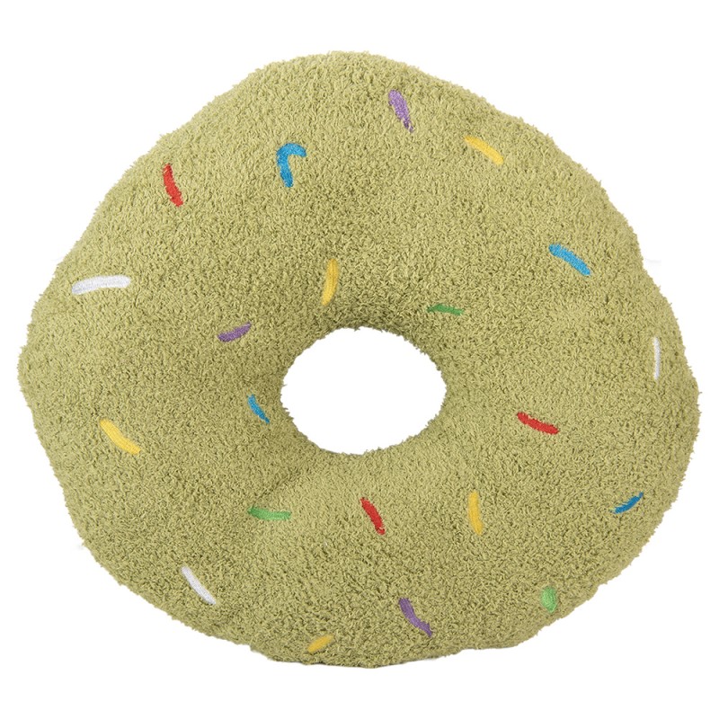 Clayre & Eef Decorative Cushion Ø 35x6 cm Green Polyester