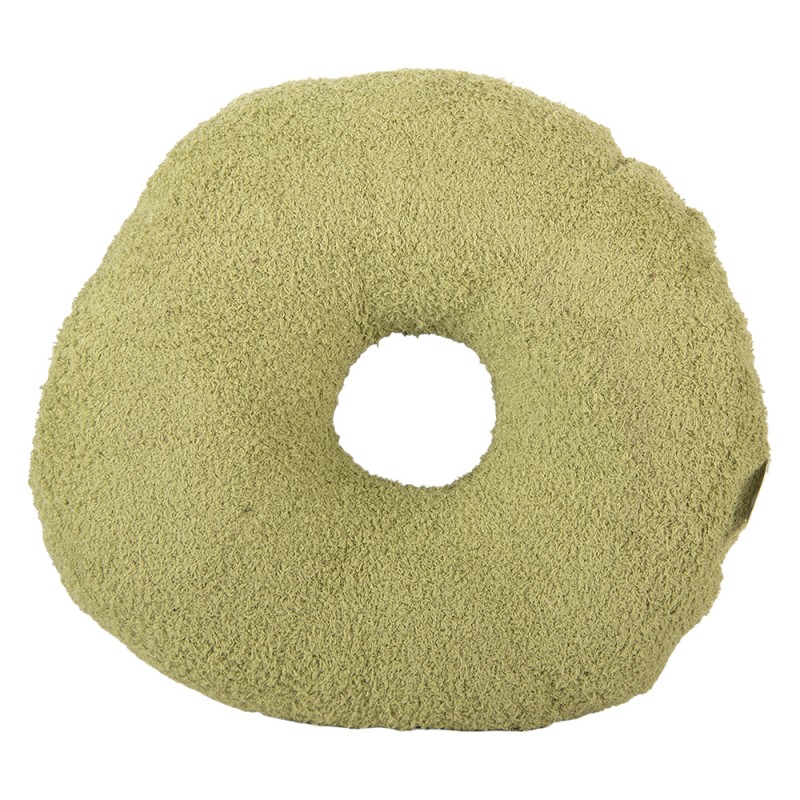 Clayre & Eef Decorative Cushion Ø 35x6 cm Green Polyester