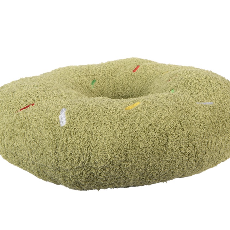 Clayre & Eef Decorative Cushion Ø 35x6 cm Green Polyester