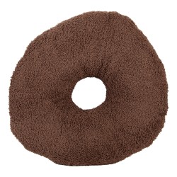 Clayre & Eef Coussin Ø 35x6 cm Marron Polyester