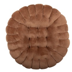 Clayre & Eef Dekokissen Ø 38x5 cm Braun Polyester