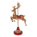 Clayre & Eef Décoration de Noël Image Cerf 18x10x35 cm Marron Plastique