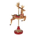 Clayre & Eef Décoration de Noël Image Cerf 18x10x35 cm Marron Plastique