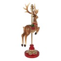 Clayre & Eef Décoration de Noël Image Cerf 18x10x35 cm Marron Plastique
