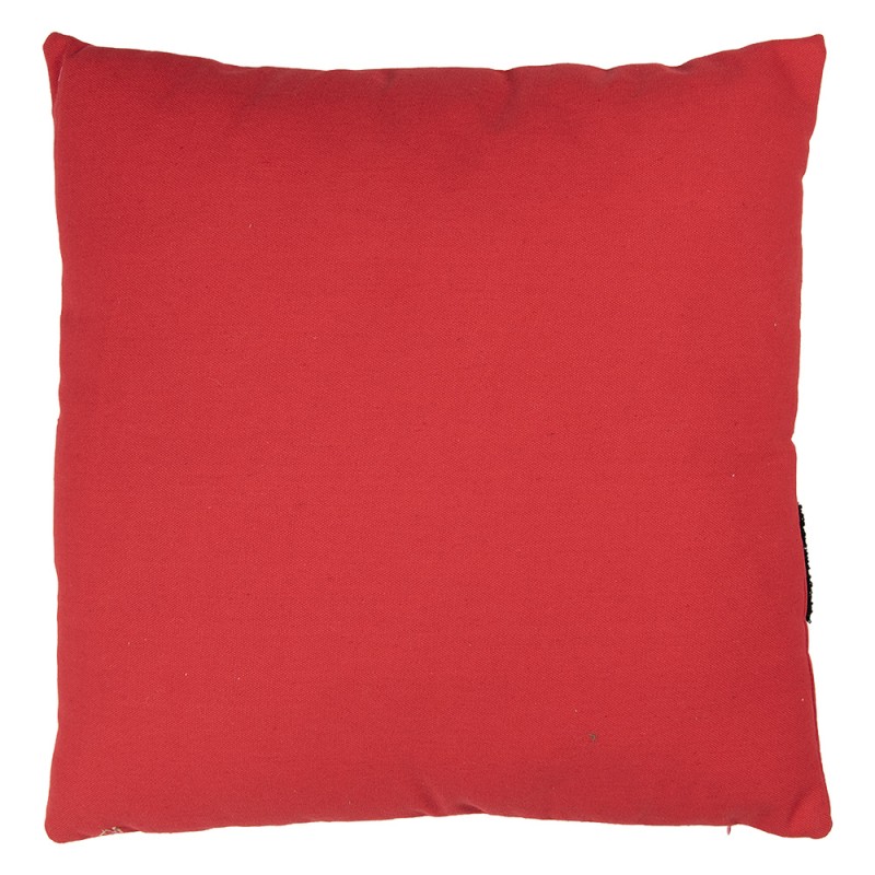 Clayre & Eef Decorative Cushion 45x45 cm Red Polyester