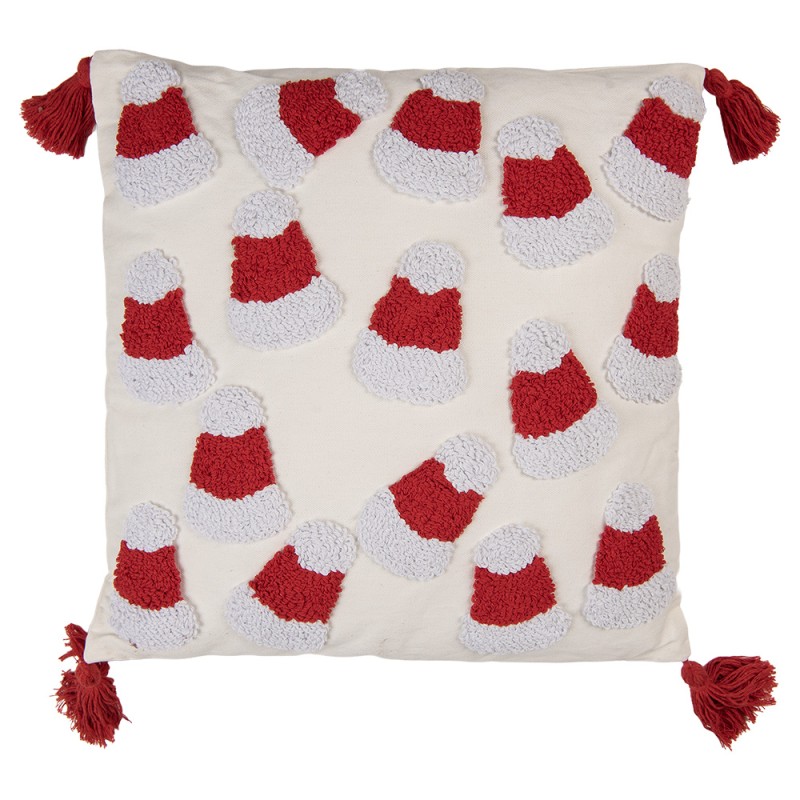 Clayre & Eef Sierkussen 45x45 cm Wit Polyester