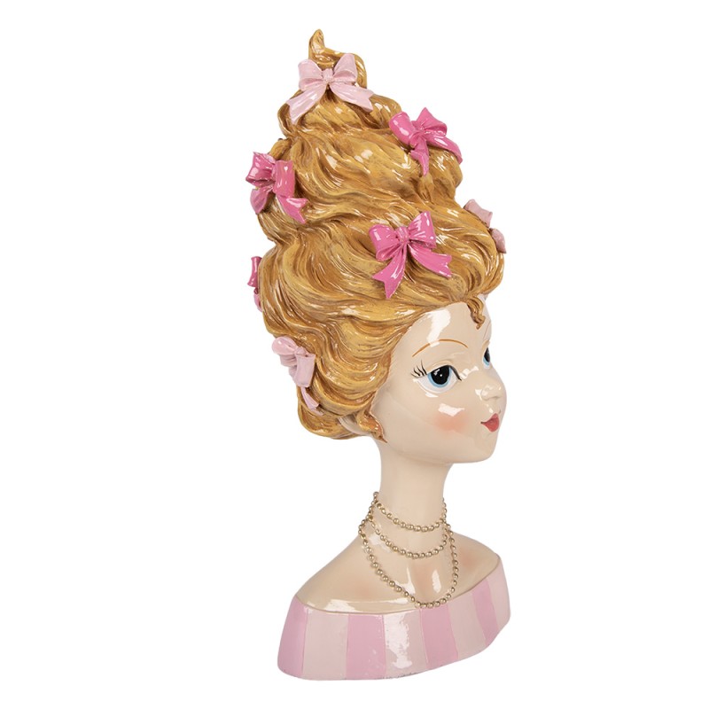 Clayre & Eef Dekorationsfigur Frau 16x14x33 cm Beige Kunststoff