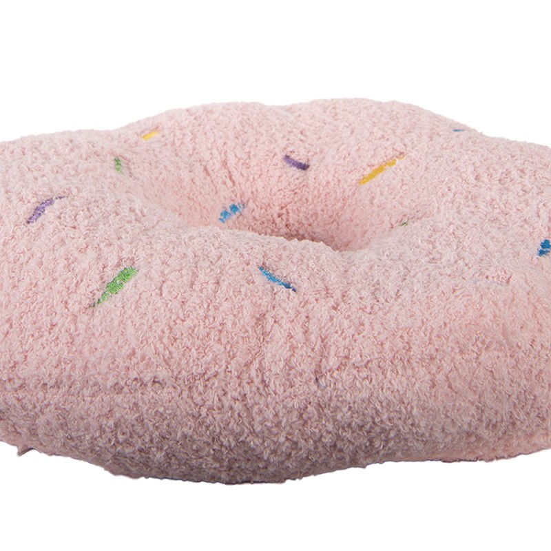 Clayre & Eef Decorative Cushion Ø 35x6 cm Pink Polyester