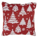 Clayre & Eef Coussin 45x45 cm Rouge Polyester