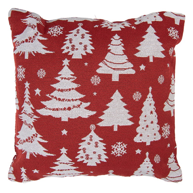 Clayre & Eef Coussin 45x45 cm Rouge Polyester