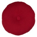 Clayre & Eef Coussin Ø 45x7 cm Rouge Polyester