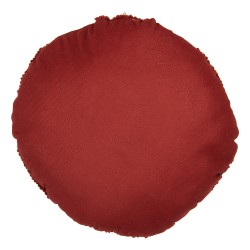 Clayre & Eef Dekokissen Ø 30x10 cm Rot Polyester