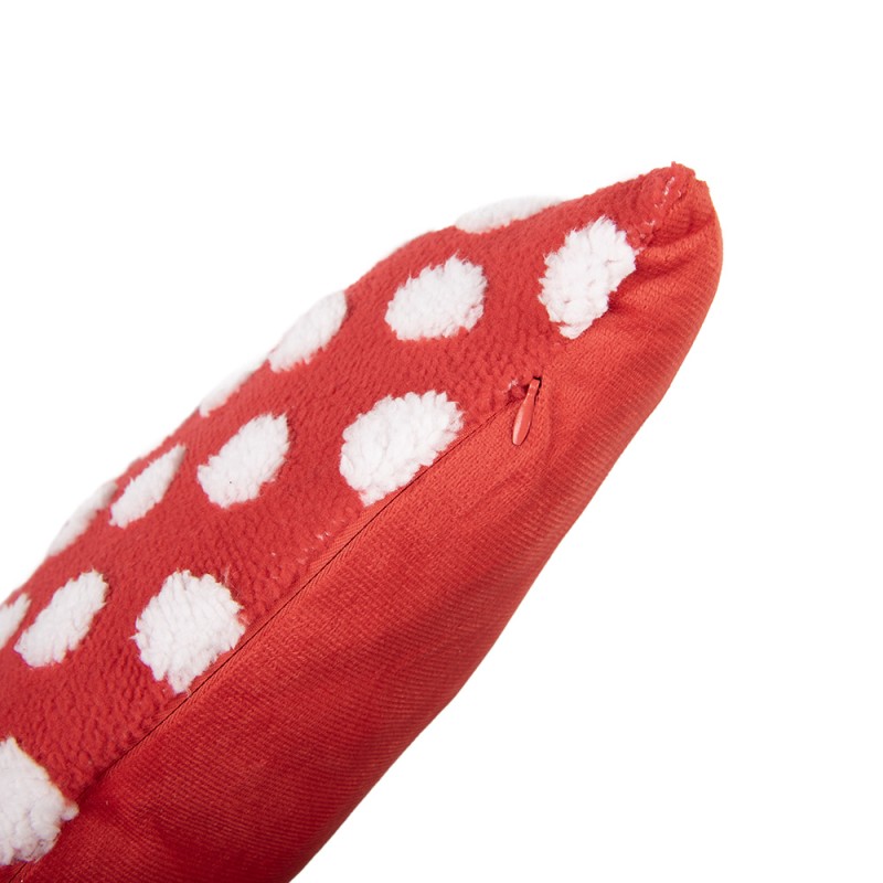Clayre & Eef Cuscino decorativo 45x45 cm Rosso Poliestere