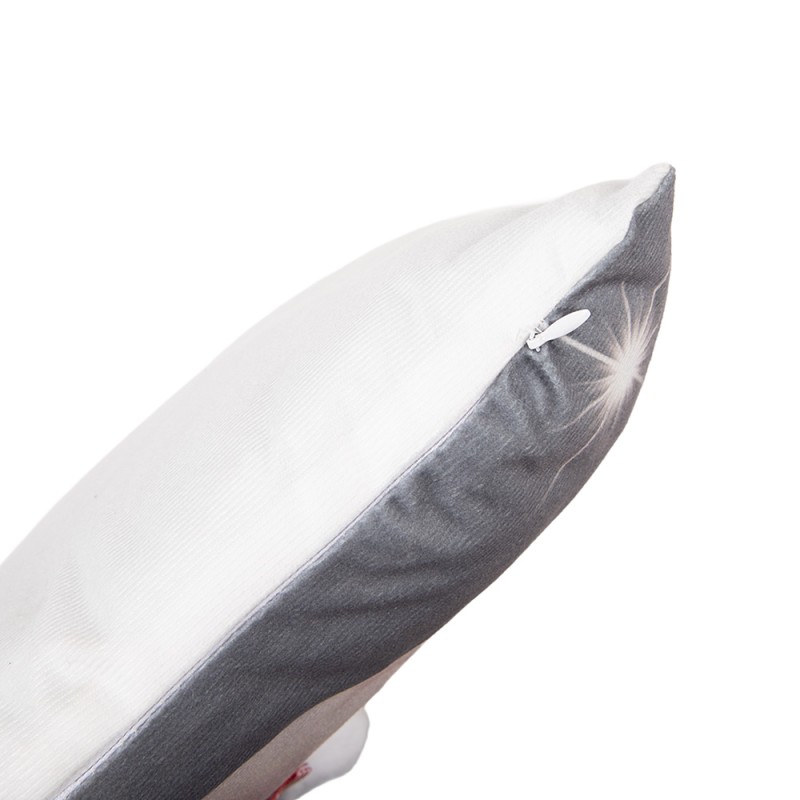 Clayre & Eef Cuscino decorativo 45x45 cm Grigio Poliestere