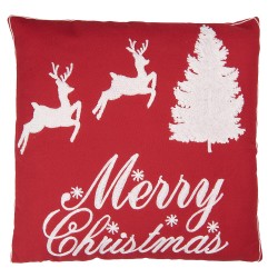 Clayre & Eef Coussin 45x45 cm Rouge Polyester