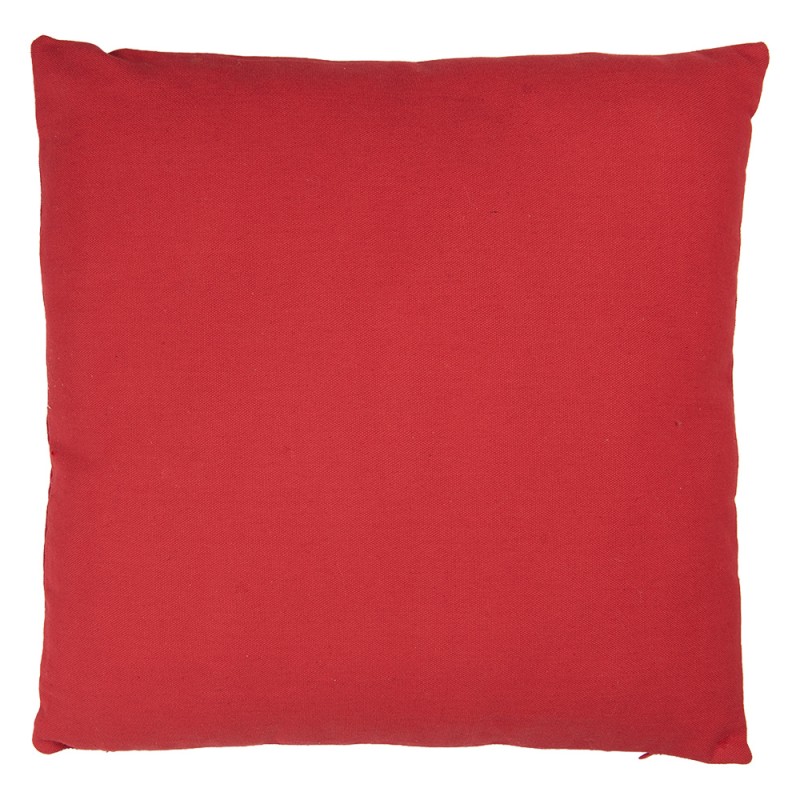 Clayre & Eef Coussin 45x45 cm Rouge Polyester