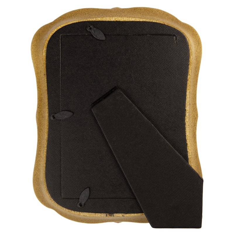 Clayre & Eef Cadre photo 10x15 cm Couleur or Plastique