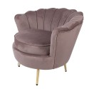 Clayre & Eef Armchair 83x75x76 cm Pink Textile