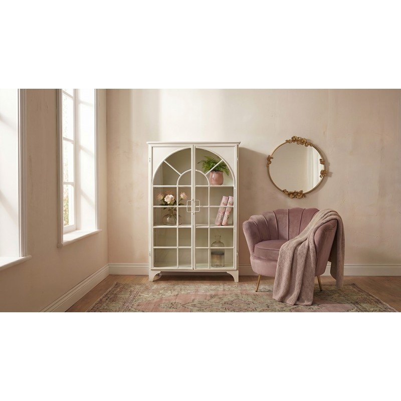Clayre & Eef Armchair 83x75x76 cm Pink Textile