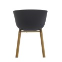 Clayre & Eef Sedie da pranzo 54x51x82 cm Nero Metallo