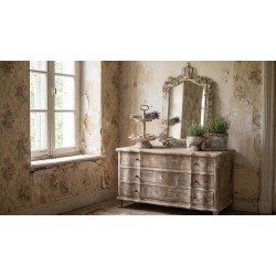 Clayre & Eef Spiegel 63x102 cm Beige IJzer