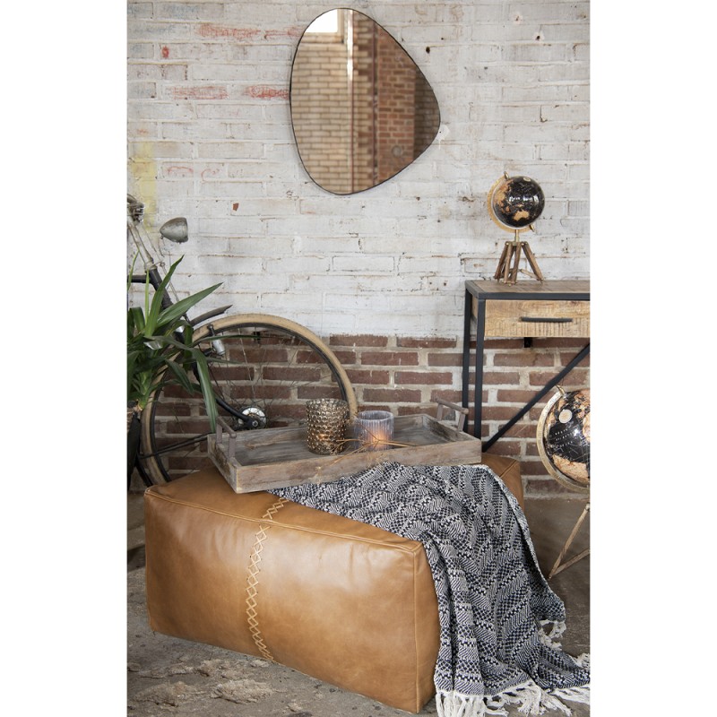 Clayre & Eef Miroir 50x60 cm Noir Métal