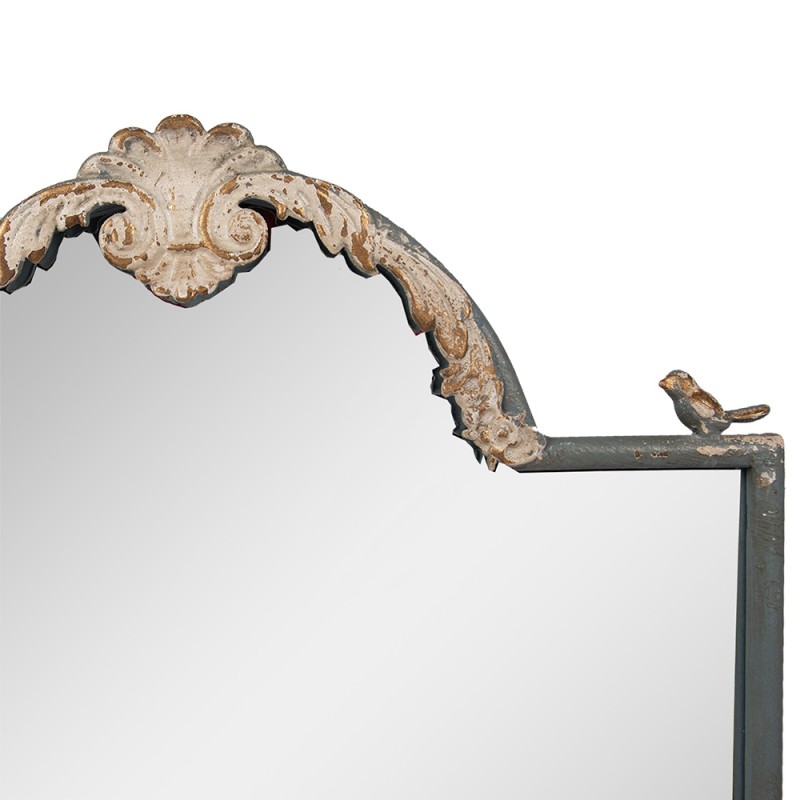 Clayre & Eef Spiegel 60x3x91 cm Blau Metall