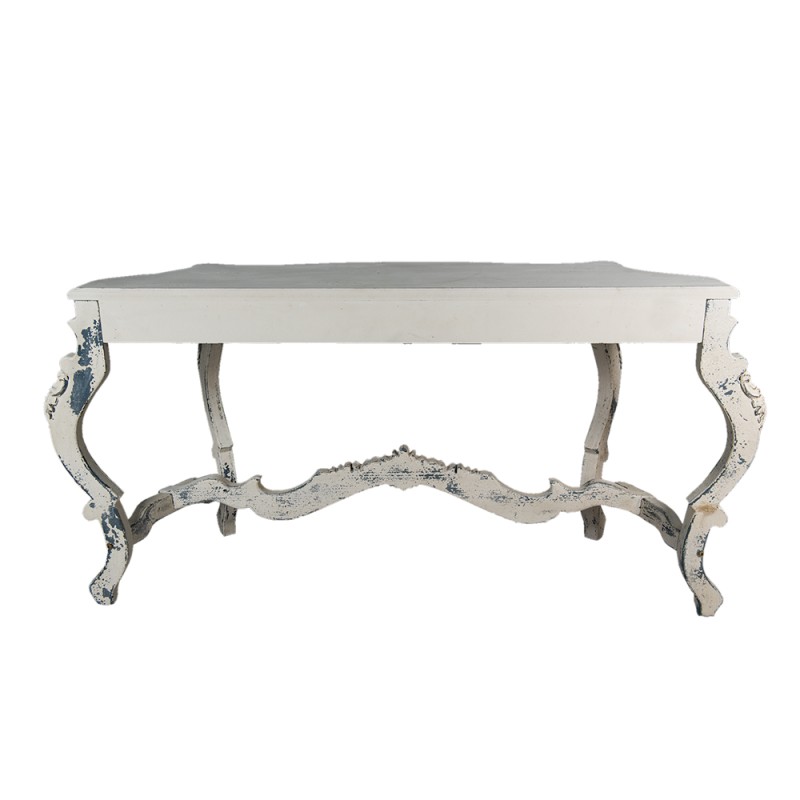 Clayre & Eef Side Table 170x52x82 cm White Wood