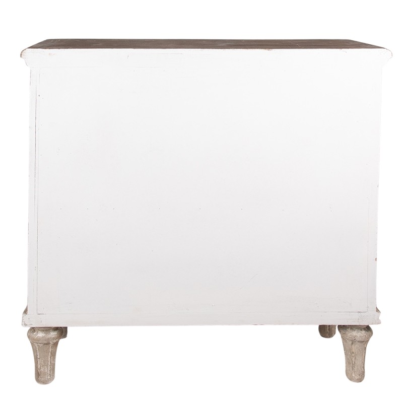 Clayre & Eef Dressoir 97x38x98 cm Beige Grijs Hout
