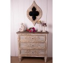 Clayre & Eef Dressoir 97x38x98 cm Beige Grijs Hout