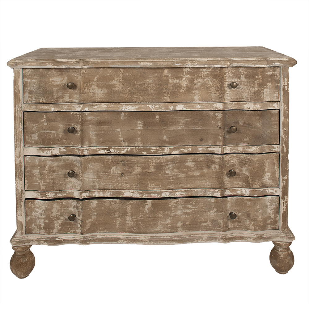 Clayre&Eef Dressoir 100x45x85 cm Bruin Hout afbeelding
